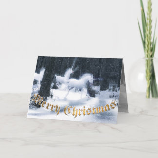 Cartões de Natal do unicórnio