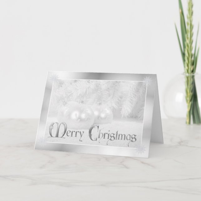 Cartões de natal do White Christmas (Frente)