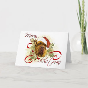 Cartões de Natal Dogue de Bordeaux