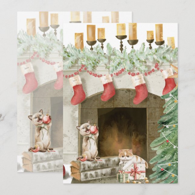 Cartões de Natal Engraçado 4 (Frente/Verso)