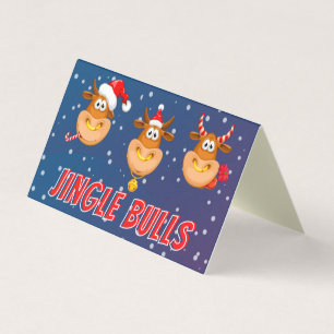 Cartões de Natal Engraçado Jingle Bulls 25