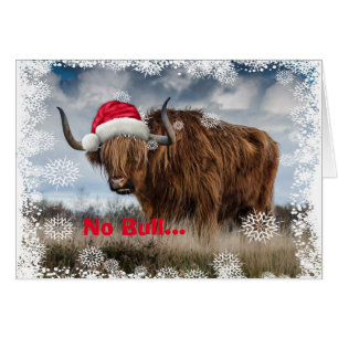 Cartões de Natal Engraçado Wild Yak Santa