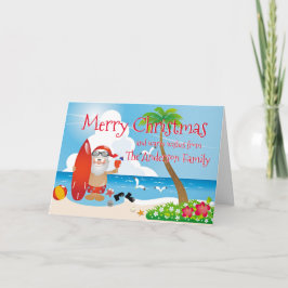Cartões de natal Engraçados de Praia
