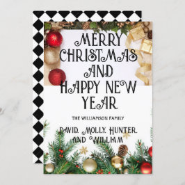 Cartões de Natal Feliz Natal Cartão de Férias Bran