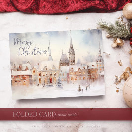 Cartões de Natal, Feliz Natal Paisagem de Inverno