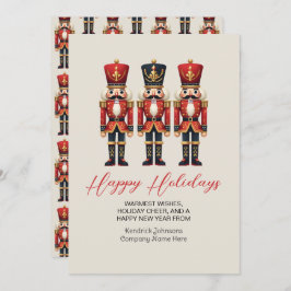 Cartões de natal felizes da empresa Nutcracker Bus