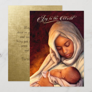 Cartões de Natal Flat da Madonna Americana Africa