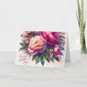 Cartões de natal Floral de Dia de as mães Feliz