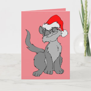 CARTÕES DE NATAL FOFO GATO MIA NATAL