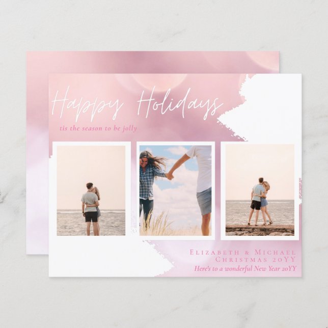 CARTÕES DE NATAL FOTOGRÁFICO - Colagem de Fotos Ur (Frente/Verso)