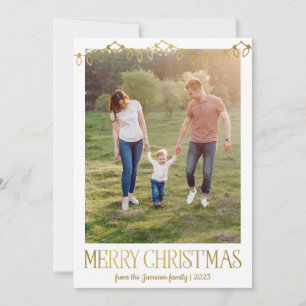 Cartões de Natal Fotográficos à Luz de Natal Do