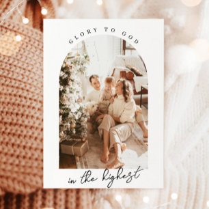 Cartões de Natal Fotográficos, Glória a Deus Cartã