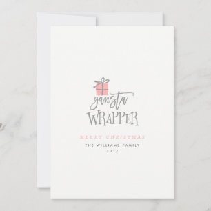Cartões de Natal Gangsta Wrapper