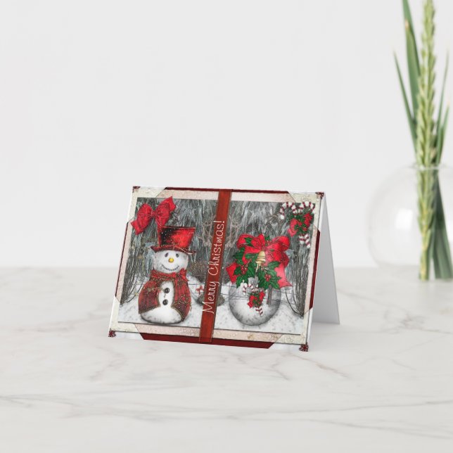 Cartões de natal gelados (Frente)