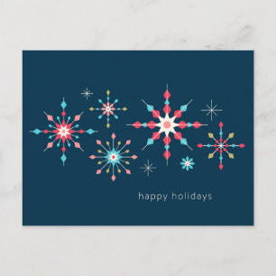 Cartões de natal Geométrico Snowflake
