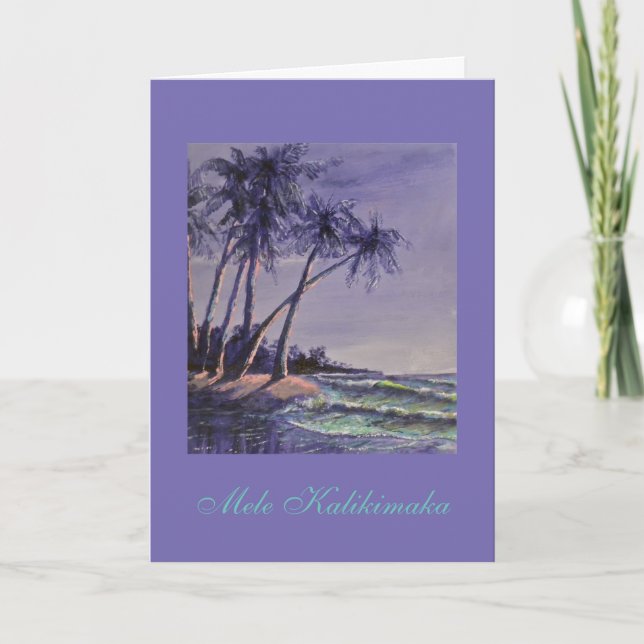 Cartões de natal havaianos! (Frente)