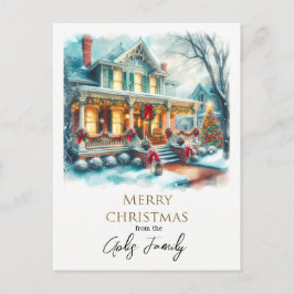 Cartões de natal inicial natais vintages