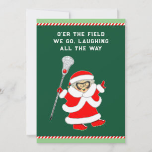 Cartões de Natal Lacrosse