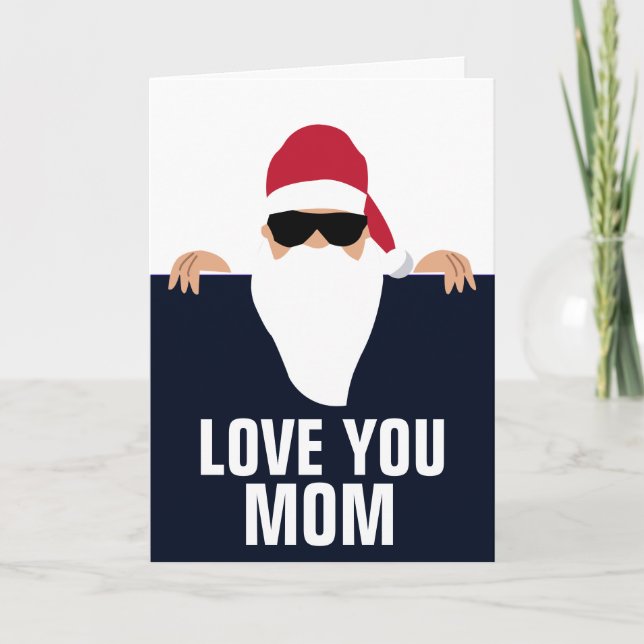 CARTÕES DE NATAL MÃE AMO VOCÊ (Frente)
