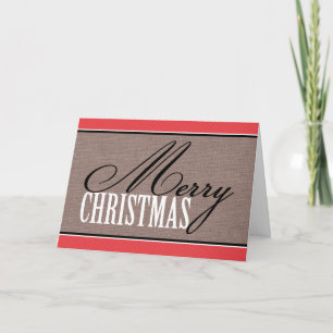 Cartões de Natal Merry personalizados da Canvas r