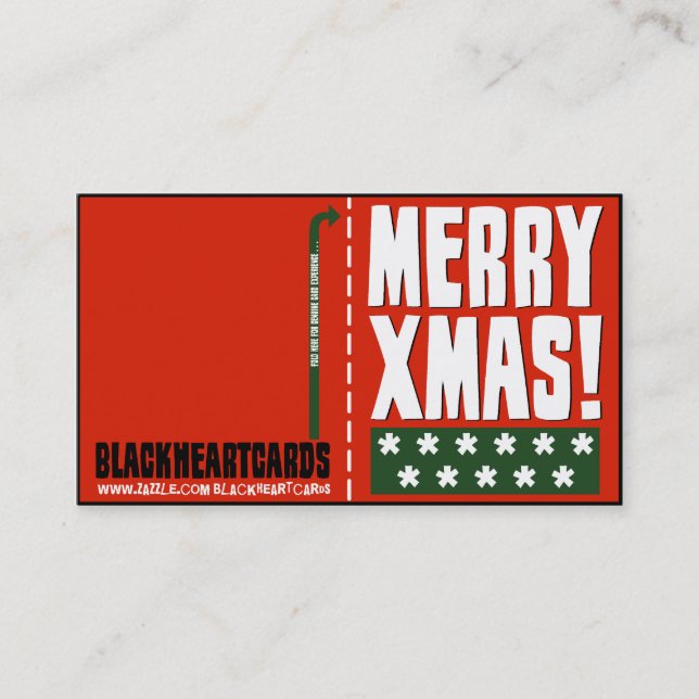 Cartões de Natal minúsculos (Frente)