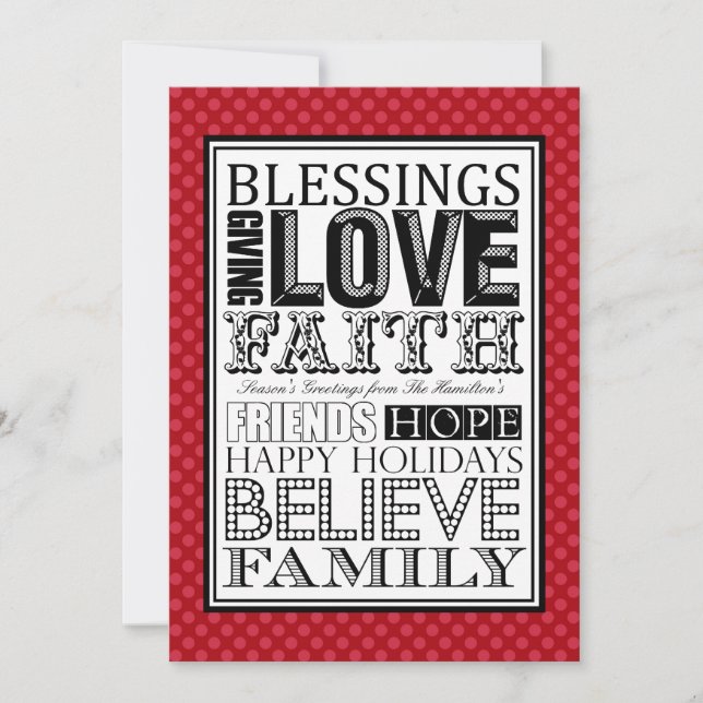 Cartões de Natal Modernos (Frente)