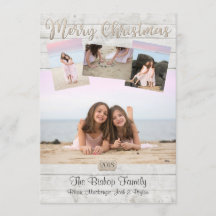 Cartões de Natal Náuticos com Foto de Fundo de Mad