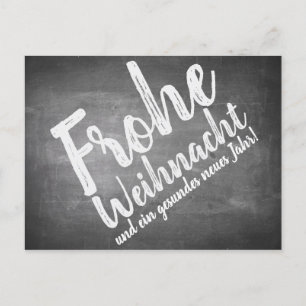 Cartões de natal no conselho do giz