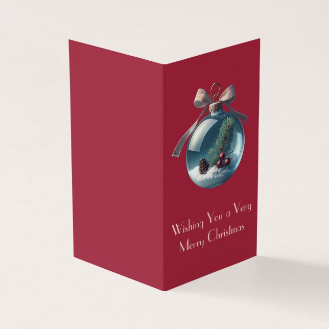 Cartões de Natal para Arco e ornamento de Borgonha (Exterior)