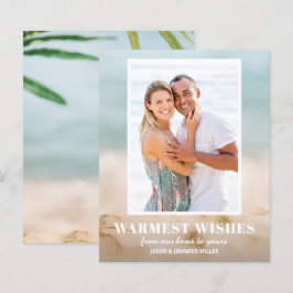 Cartões de Natal para Areia e Praia do Orçamento