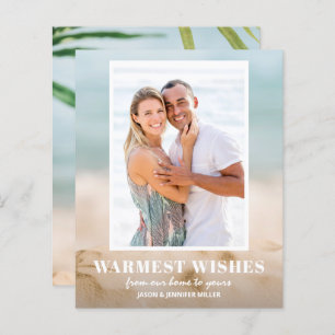 Cartões de Natal para Areia e Praia do Orçamento