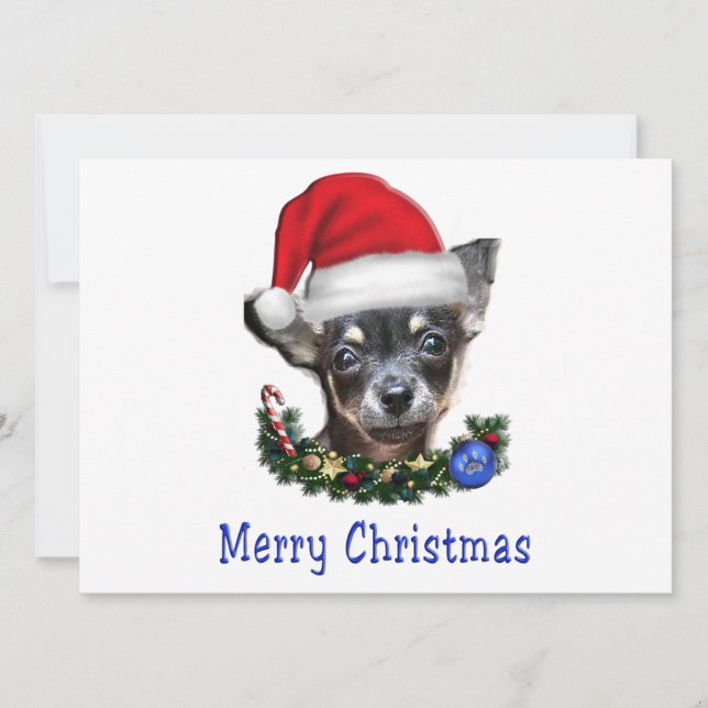Cartões de Natal para cães (Frente)