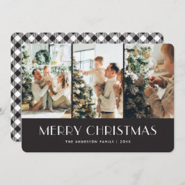 Cartões de Natal para Colagem de Fotos em Xadrez P