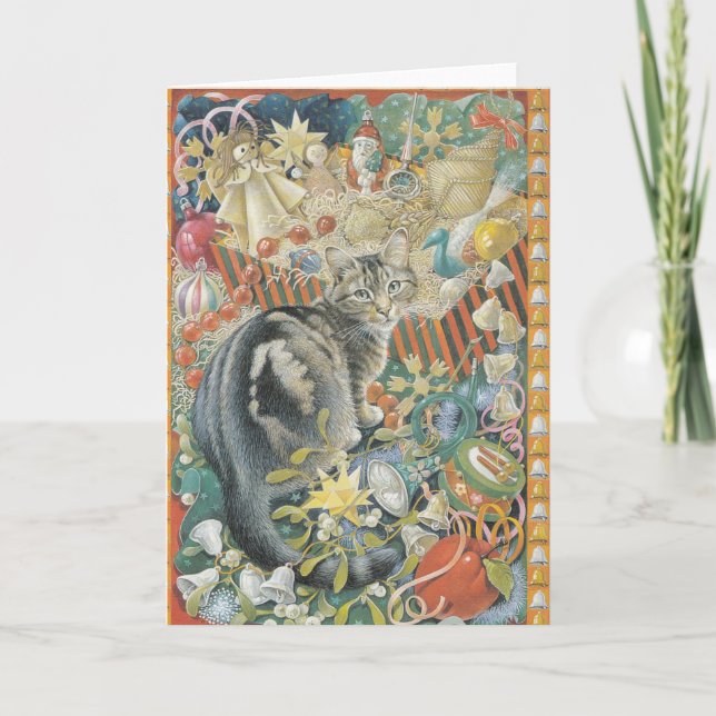 Cartões de Natal para gatos (Frente)