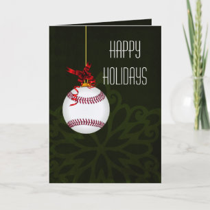 Cartões de Natal para jogador de beisebol