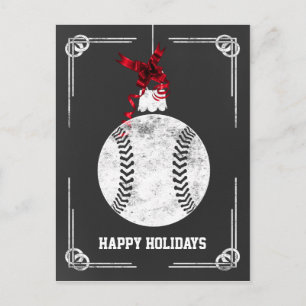 Cartões de Natal para jogador de beisebol