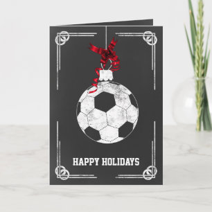 Cartões de Natal para jogador de futebol