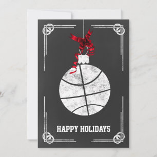 Cartões de Natal para jogadores de basquetebol