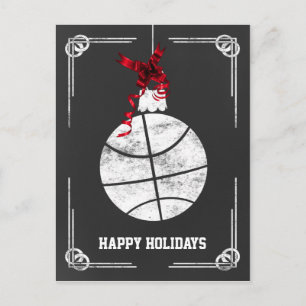 Cartões de Natal para jogadores de basquetebol
