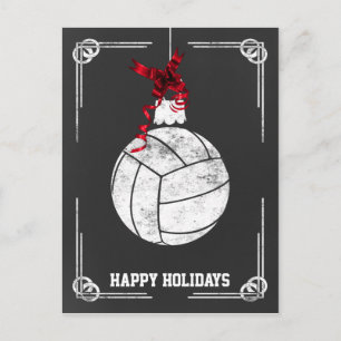 Cartões de Natal para jogadores de vôlei