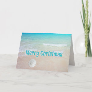 Cartões de Natal para o Oceano Azul Tropical