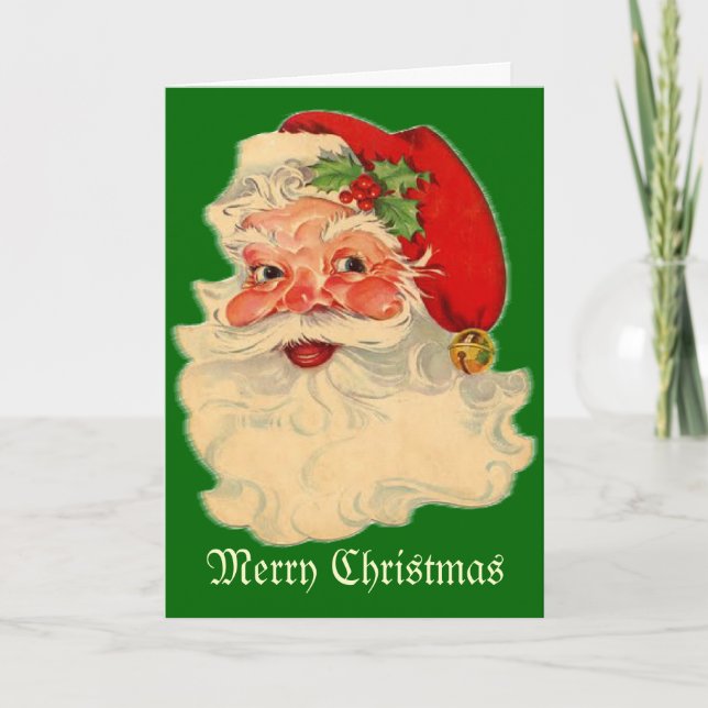 Cartões de Natal para Papais noeis de vinheta da d (Frente)