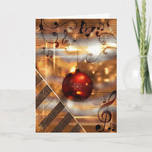 Cartões de Natal para professor de piano