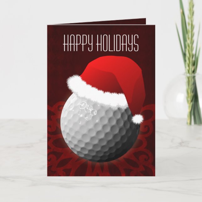 Cartões de Natal para um golfista (Frente)