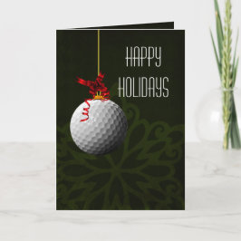 Cartões de Natal para um golfista