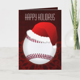 Cartões de Natal para um jogador de beisebol