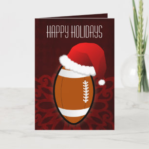 cartões de Natal para um jogador de futebol