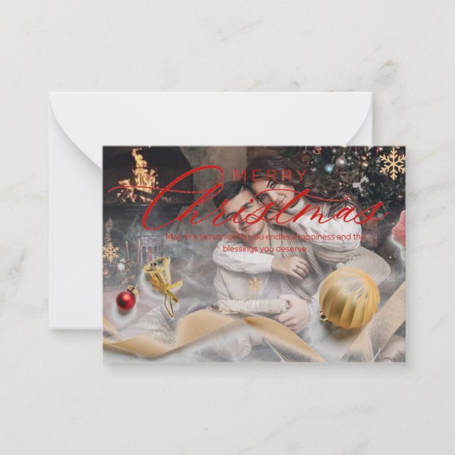 Cartões de Natal Personalizados Premium 2024 | Ele (Frente)