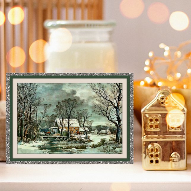 Cartões de Natal Personalizados Vintage (Criador carregado)