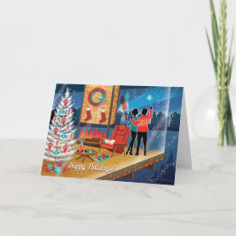 Cartões de Natal Retroativos da Casa Moderna